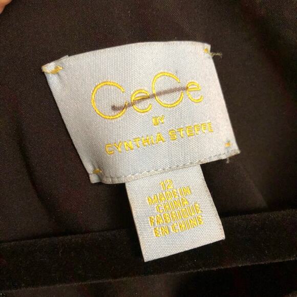 CeCe Bird Print Bitsy Loose Flare Dress EUC 12‎ - Picture 7 of 9